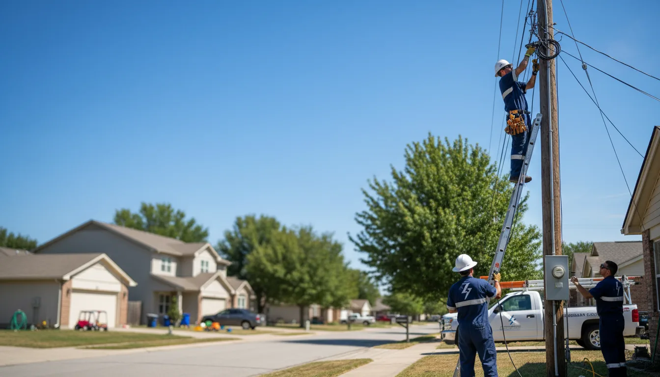 Residential electrician providing installation services in Centerview, MO